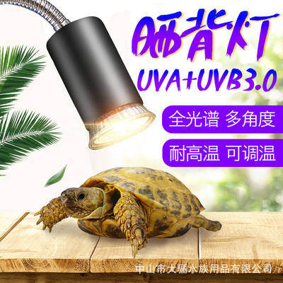 乌龟晒背灯加热补钙晒龟uvb三合一龟缸UVA全光谱保温太阳灯