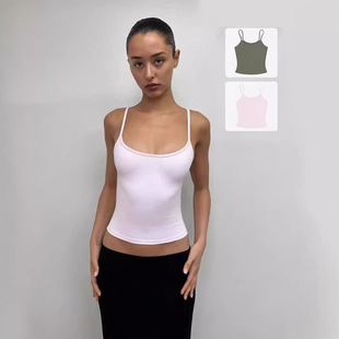 现货Tankair美式辣妹纯欲性感弹力小吊带背心健身运动亲肤软糯夏