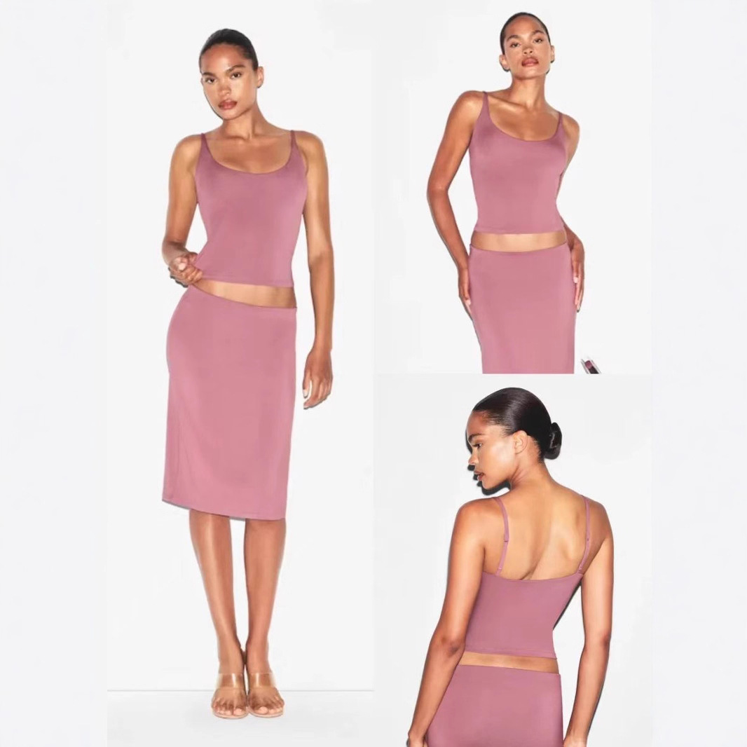 春秋Skims卡戴珊同款SMOOTH LAYERS CAMI弹力简约风无袖吊带背心