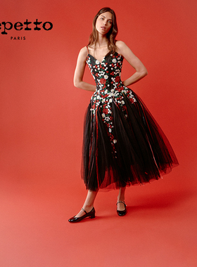 REPETTO丽派朵 ROSE PERLE皮底珍珠低跟玛丽珍鞋婚鞋2025秋季新款