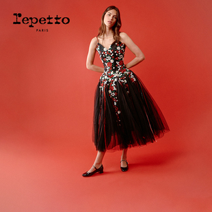 ROSE 新款 PERLE皮底珍珠低跟玛丽珍鞋 2025秋季 婚鞋 REPETTO丽派朵