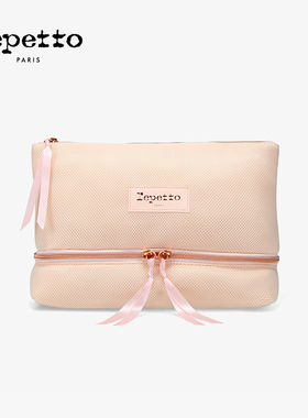 REPETTO丽派朵 淡粉色隔层大容量芭蕾舞鞋配件收纳包2025秋季新款