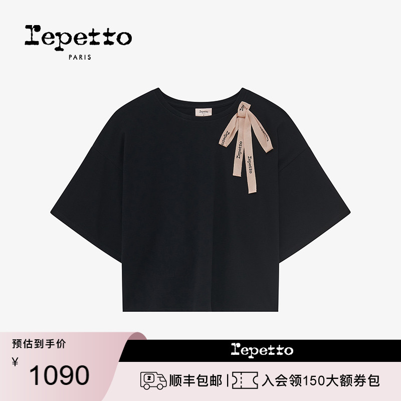 REPETTO蝴蝶结宽松T恤