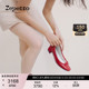REPETTO丽派朵 CAMILLE胶底漆皮红色通勤低跟圆头芭蕾鞋
