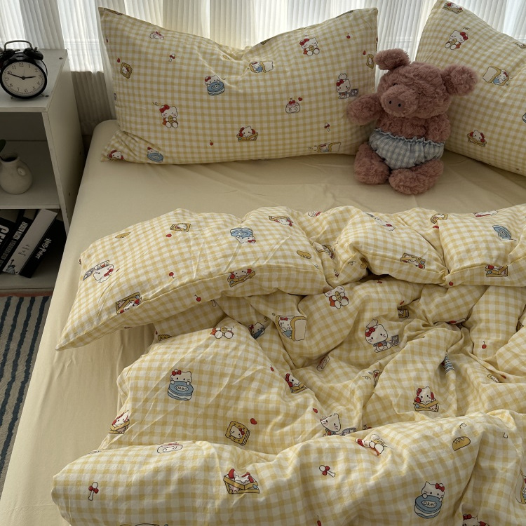 【不起球不褪色不缩水四件套】