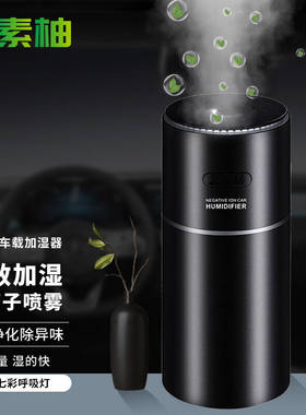 素柚（suyou）车载加湿器负离子迷你车内usb喷雾婴儿孕妇汽车净化