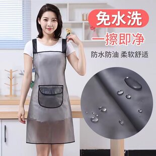 防水围裙做饭防油女厨房专用家用夏季薄款餐饮2023新款网红男围腰