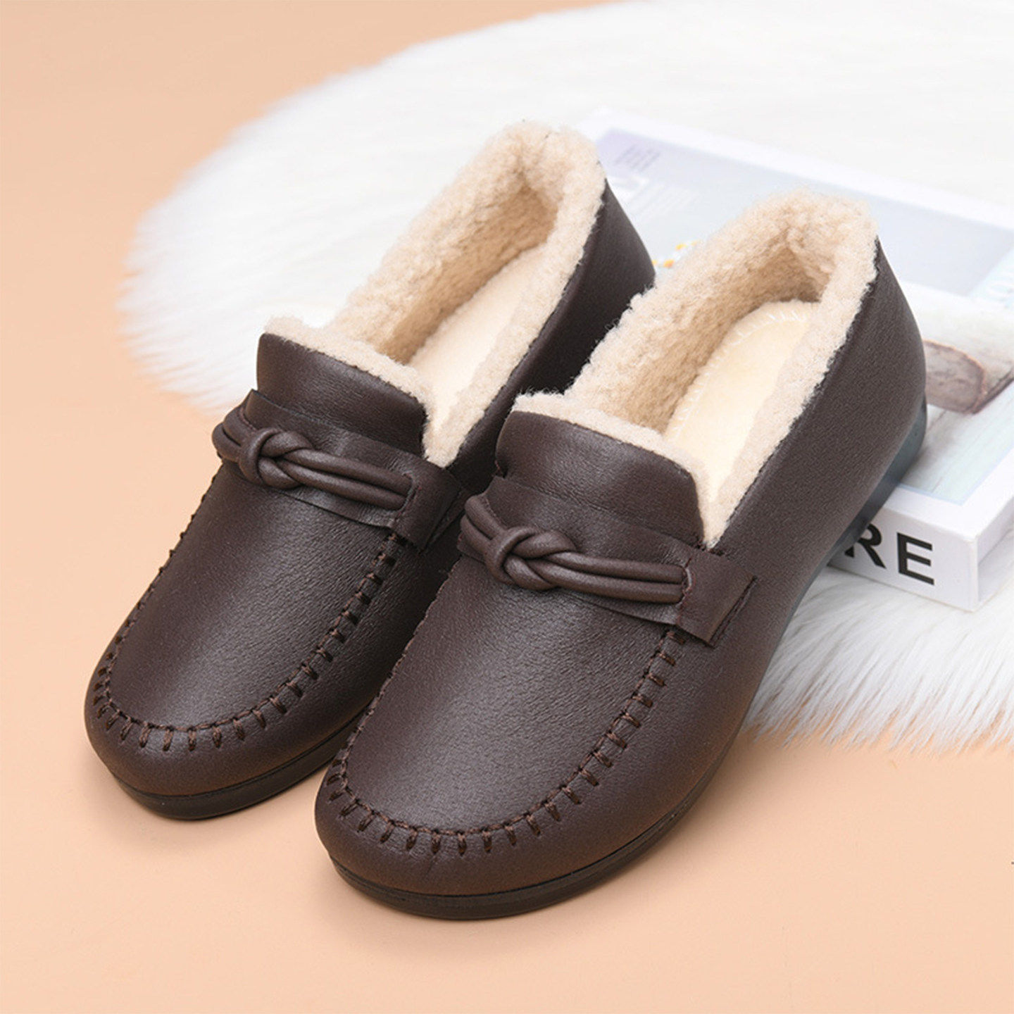 老北京布鞋女鞋加绒加厚保暖妈妈鞋中老年舒适不累脚冬天豆豆鞋子,女鞋,乐福鞋（豆豆鞋）,淘宝优惠券,粉丝福利购,淘宝优惠卷