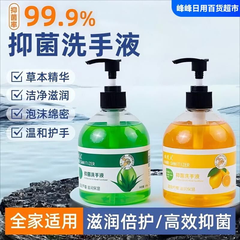 拉艾夫芦荟洗手液500g消家用毒
