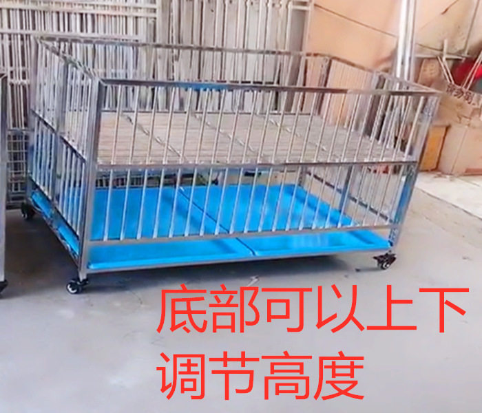 展示笼跑笼不锈钢狗笼子狗狗跑床宠物店展台小型犬中型犬折叠笼子