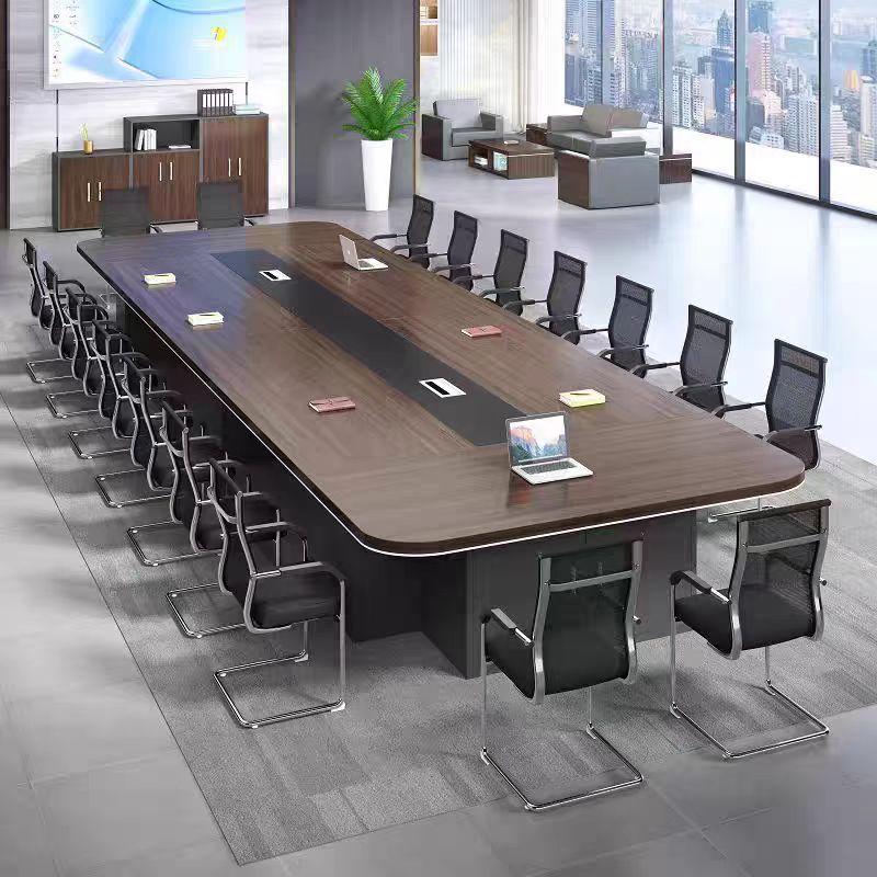 会议桌长桌现代简约大小型板式洽谈室接待培训桌条形桌椅办公家具