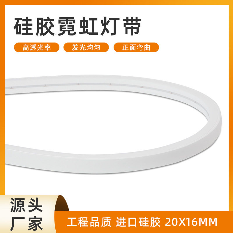 2016柔性硅胶霓虹灯带低压24V软灯条七彩变色LED灯条户外景观亮化