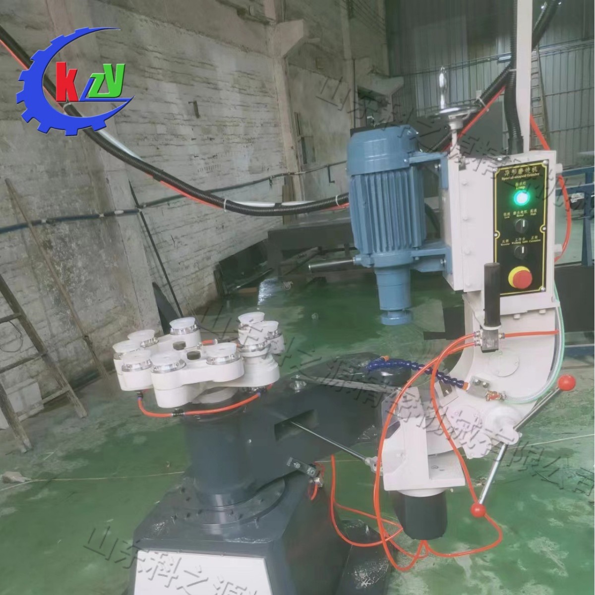 异型玻璃圆边磨边机 马肚型岩板磨角机 斜边磨削抛光餐桌倒角设备