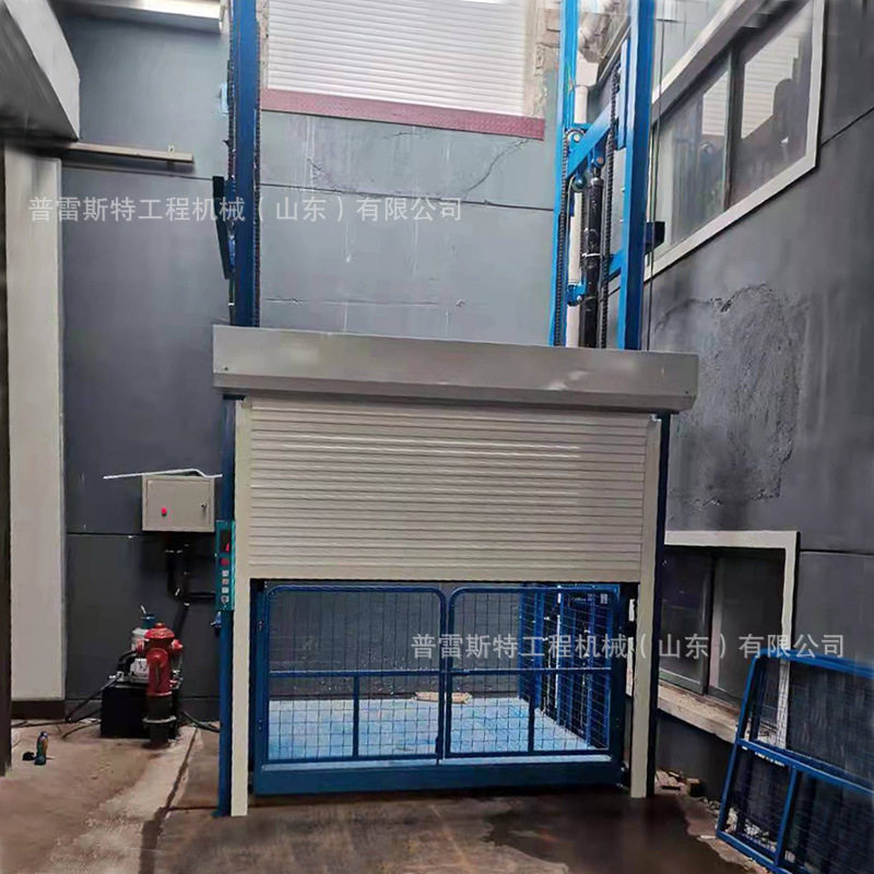 液压提货平台简易2层厂房载货物升降机 室外吨导轨式货梯定制车间