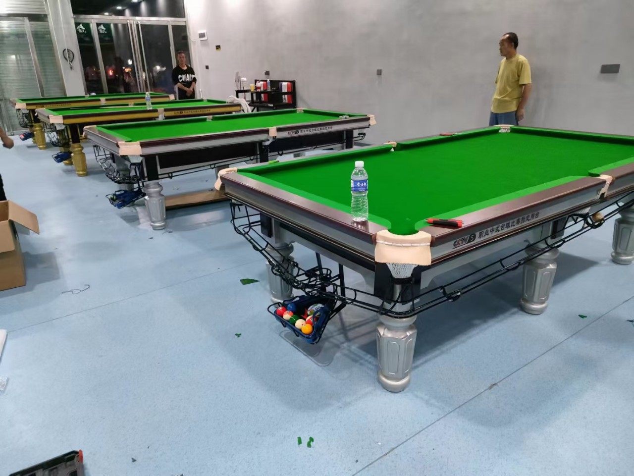 台球桌标准型大理石美式室内球厅商用中式黑八成人家用桌球台球桌