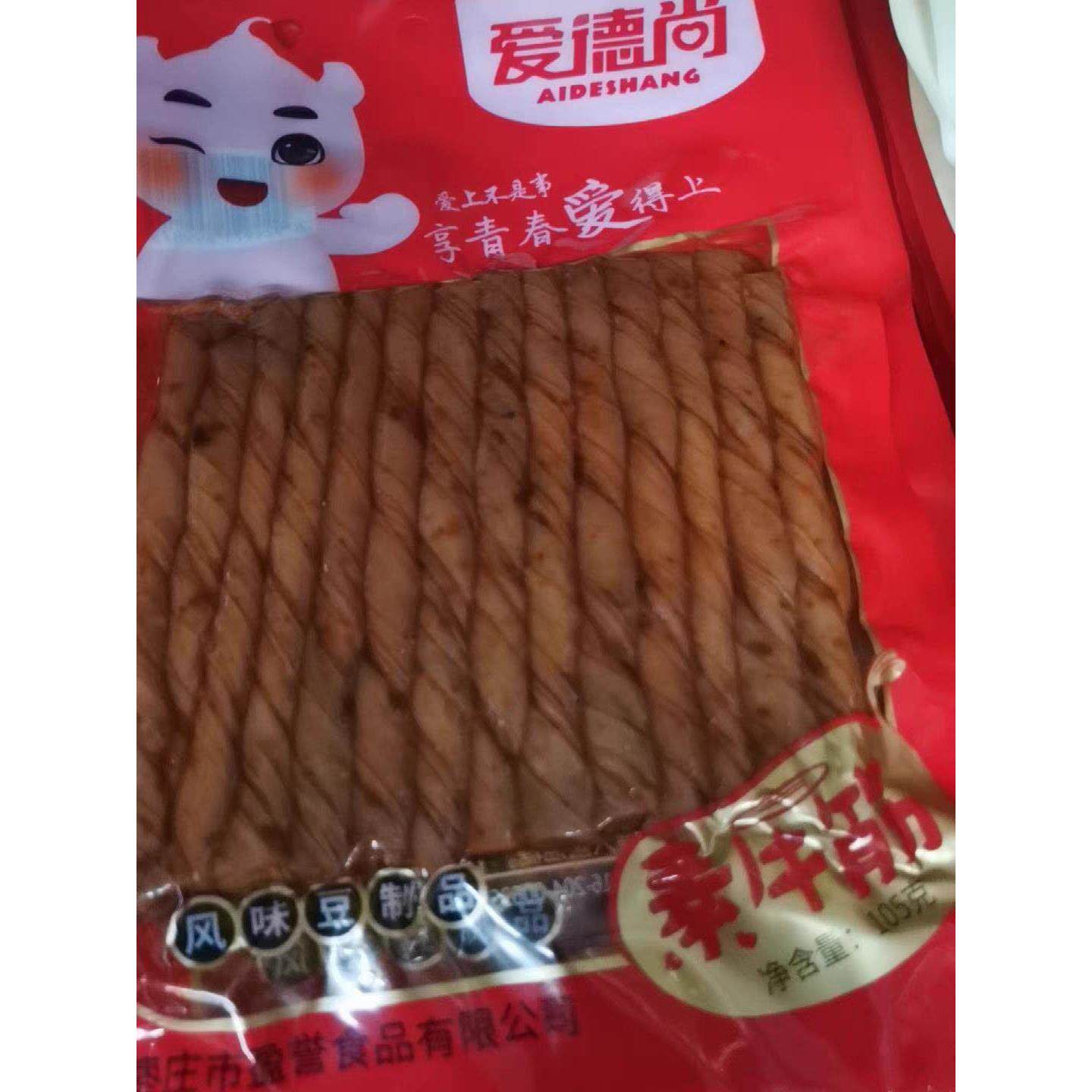 辣条相思卷素牛筋豆筋爱德尚大袋105克老式怀旧香辣零食素牛肉