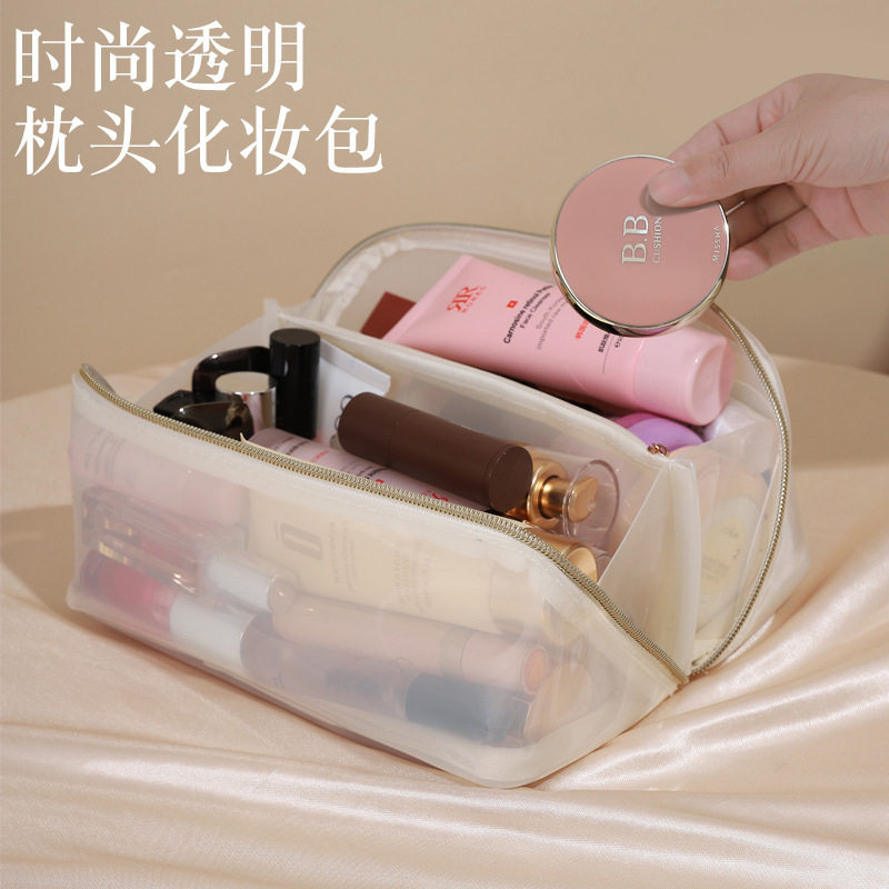 新款旅行收纳包网红ins风琴枕头包便携手提洗漱大容量化妆包