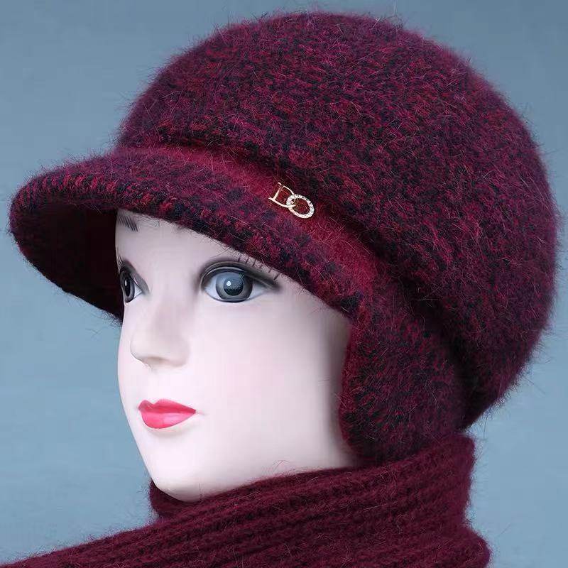 中老年人保暖帽子女士妈妈秋冬防寒护耳针织帽老人奶奶加绒毛线帽,收纳整理,旅行收纳套装,淘宝优惠券,粉丝福利购,淘宝优惠卷