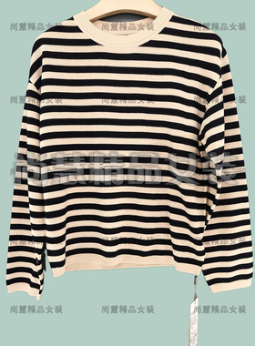 Inkatsu伊嘉族2025秋冬新款女装59335A休闲条纹针织上衣毛衣正品