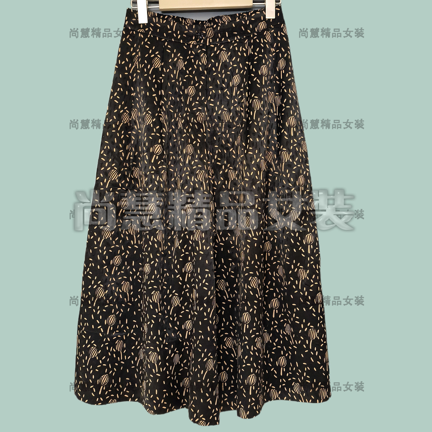 2026春夏新款女装5290K休闲印花宽松阔腿八分裤裙裤