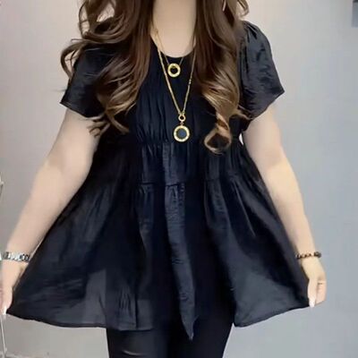 夏季泡泡袖娃娃衬衫女短袖上衣