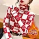 2022新款 洋气保暖加薄绒上衣女 显瘦高领打底衫 秋冬长袖 T恤女修身