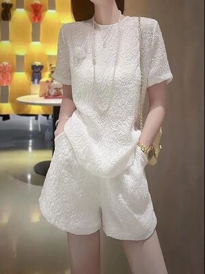 高级感休闲套装女夏季短袖两件套