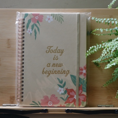 日程本周计划weekly planner英文外贸清新绑带笔记本时间管理手帐