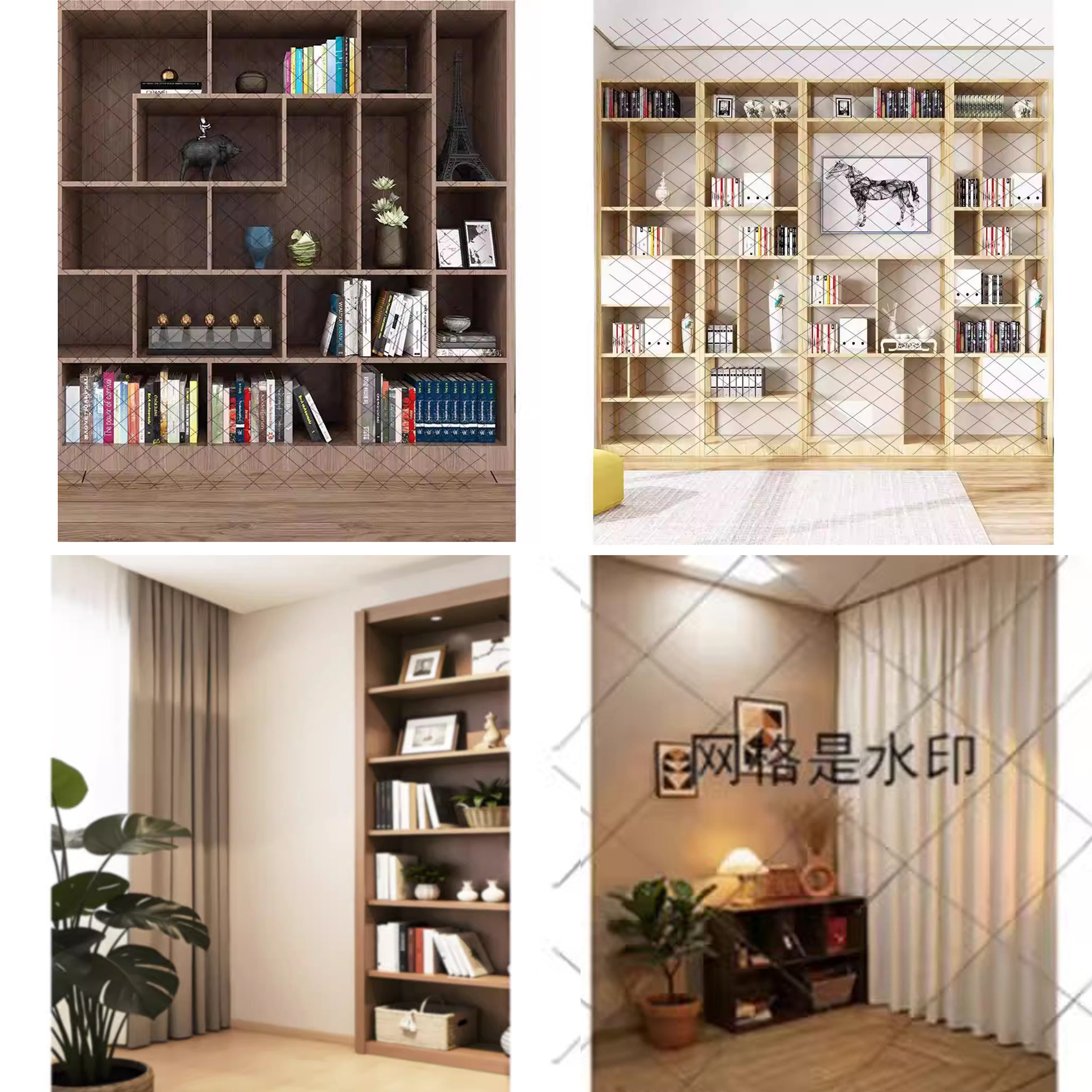 主播直播背景布3D立体