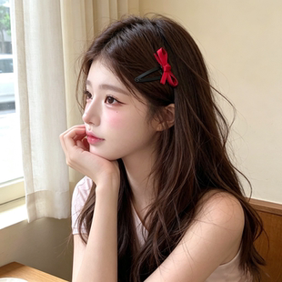 蝴蝶结插梳bb夹蓬松高颅顶公主头发夹女侧边刘海夹碎发掰掰夹发饰