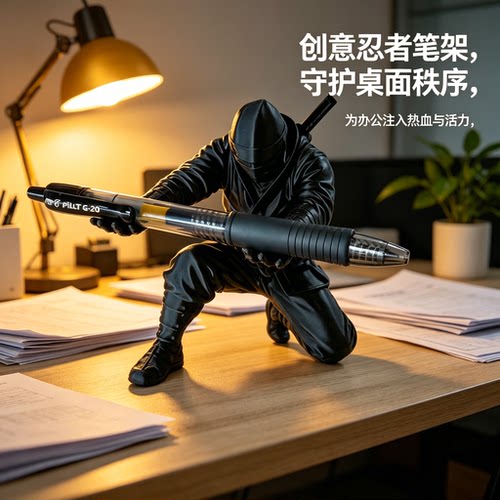 忍者打印摆件3d打印爆款手办笔架