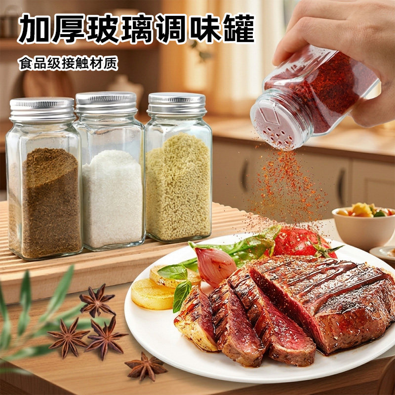 厨房调料调味瓶防潮玻璃瓶胡椒粉