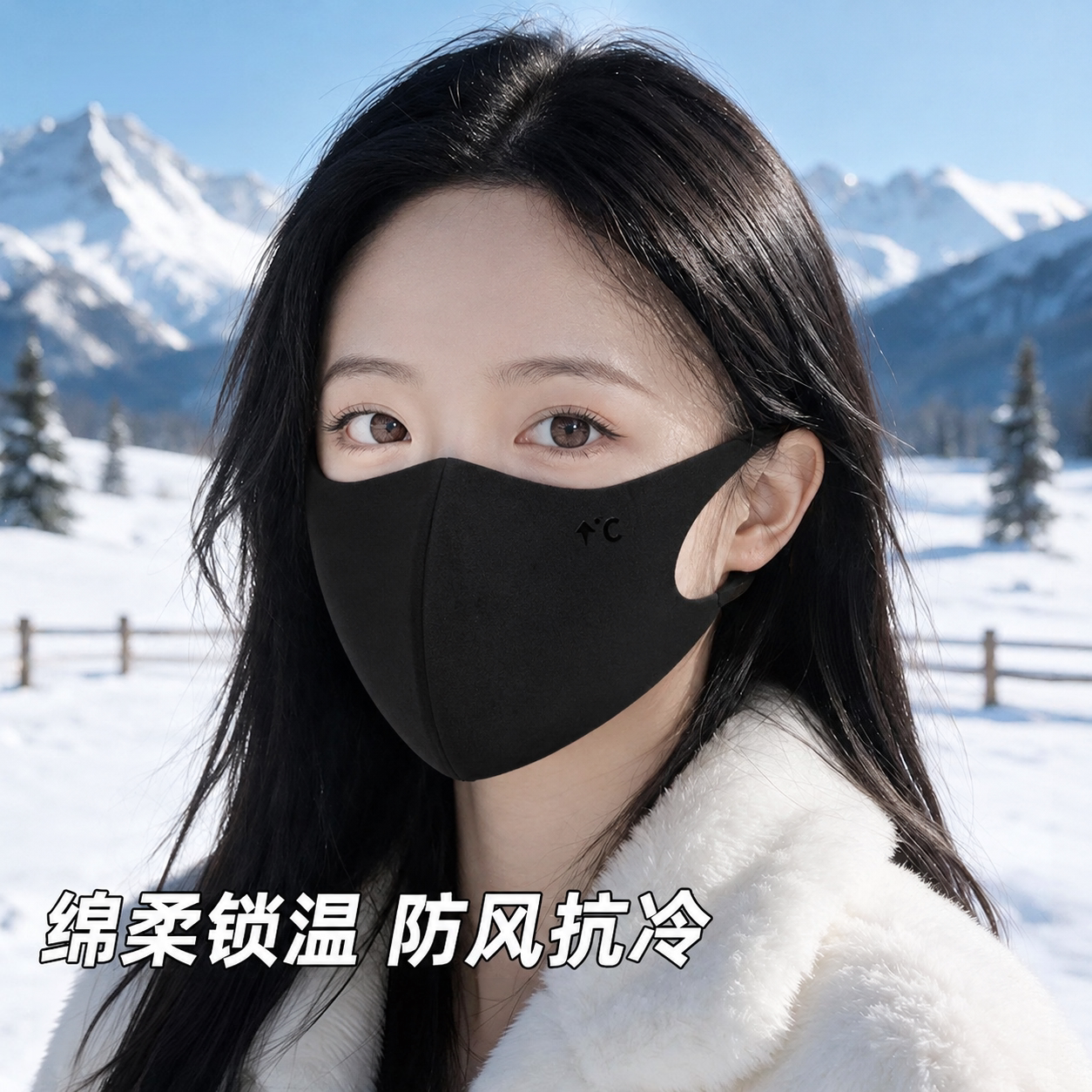 新款秋冬美拉德保暖口罩防寒透气防尘防风可水洗面罩立体骑行男女