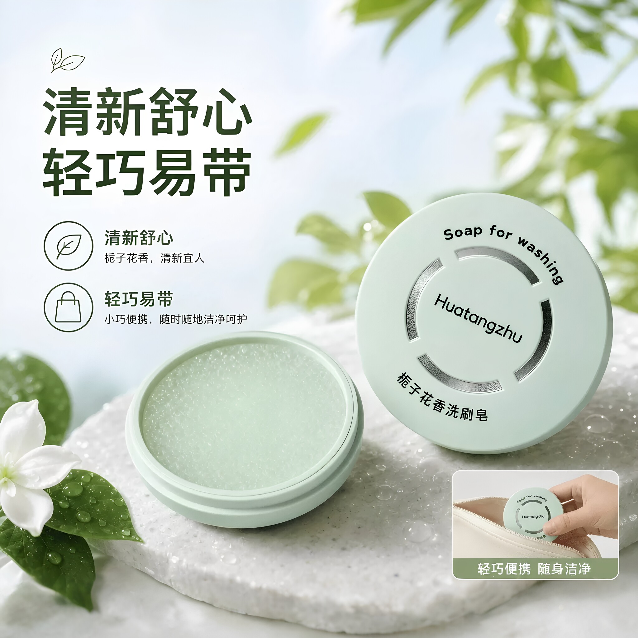 化妆刷清洁皂不脏手粉扑美妆蛋专用美妆工具洗刷皂粉底刷清洗神器