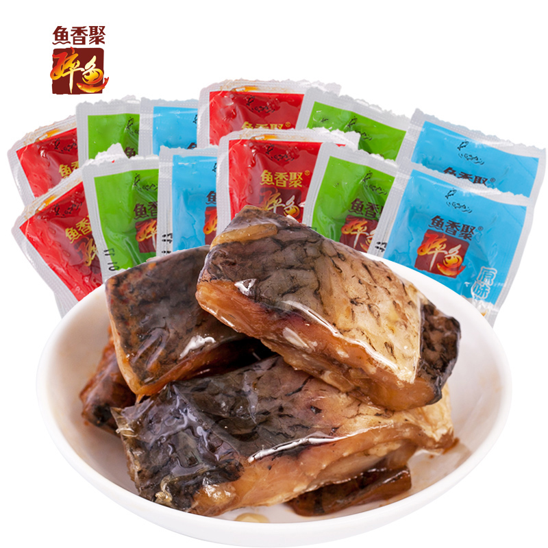 鱼香聚醉鱼500g绍兴特产休闲零食即食鱼干小包装熟食香辣味鱼排