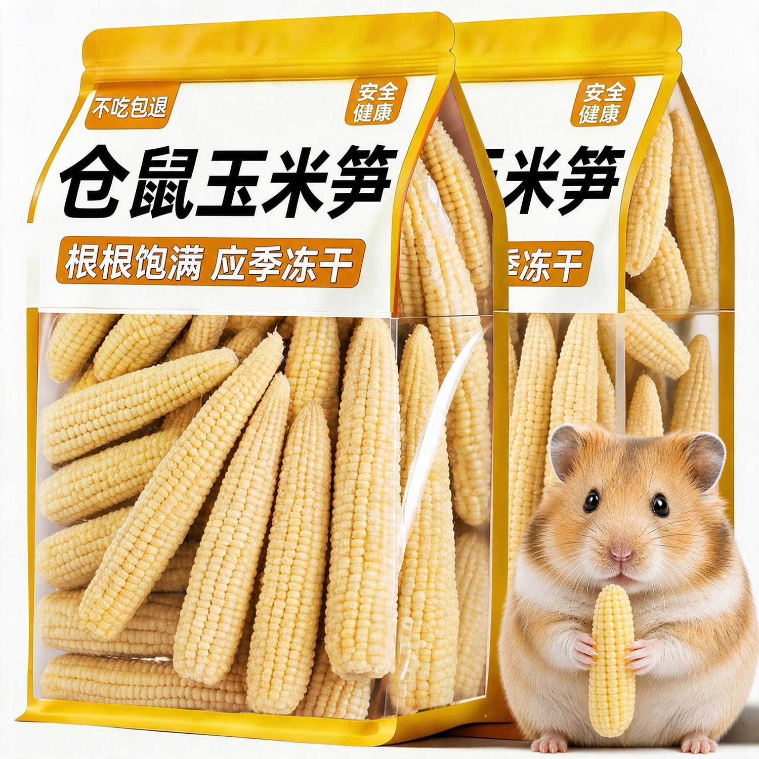 当季新玉米笋冻干仓鼠磨牙脆脆棒图片