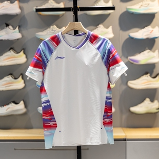 李宁羽毛球服男女2026新款速干透气运动上衣大赛服训练T恤AAYW041