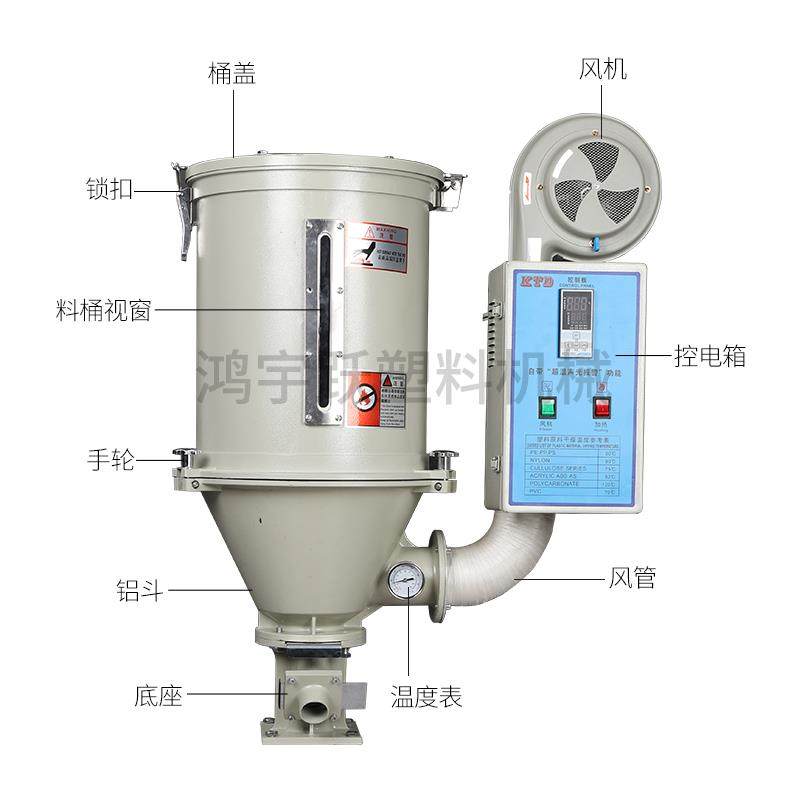 新款塑料干燥机烘干机25KG50公斤注塑机塑料颗粒烘料斗烤料桶包邮,五金/工具,其他机械五金,淘宝优惠券,粉丝福利购,淘宝优惠卷