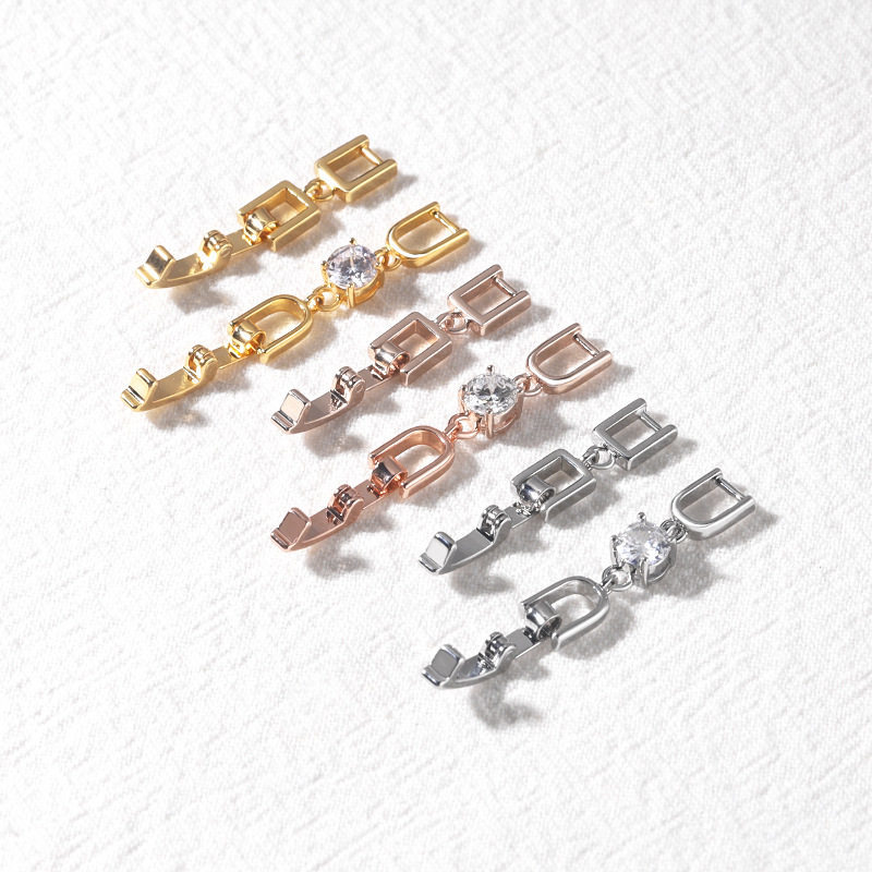 时尚百搭精致锆石手链项链手表延长扣DIY饰品配件延长链
