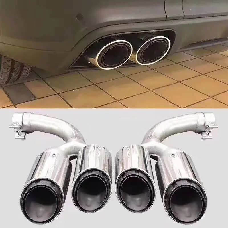 适用于保时捷卡宴尾喉四出尾嘴三