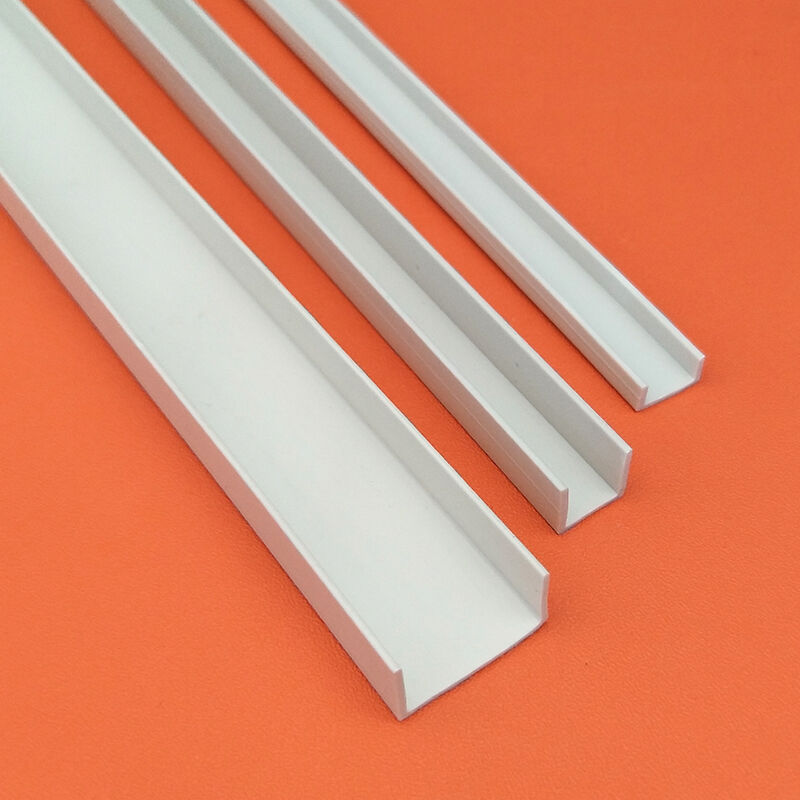 新品pvc塑料U型线条白色护角收边条工艺槽收口包边压边装饰条分隔