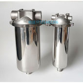 304不锈钢PP棉净水器大口径家用前置反冲洗工业商用水管前端过滤1