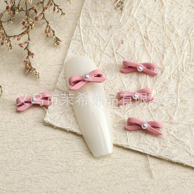 Ballet Shoes Ribbon Nail Art French Girl Choker Alloy 3D Nai