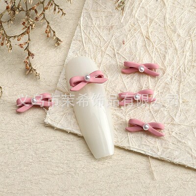 Ballet Shoes Ribbon Nail Art French Girl Choker Alloy 3D Nai