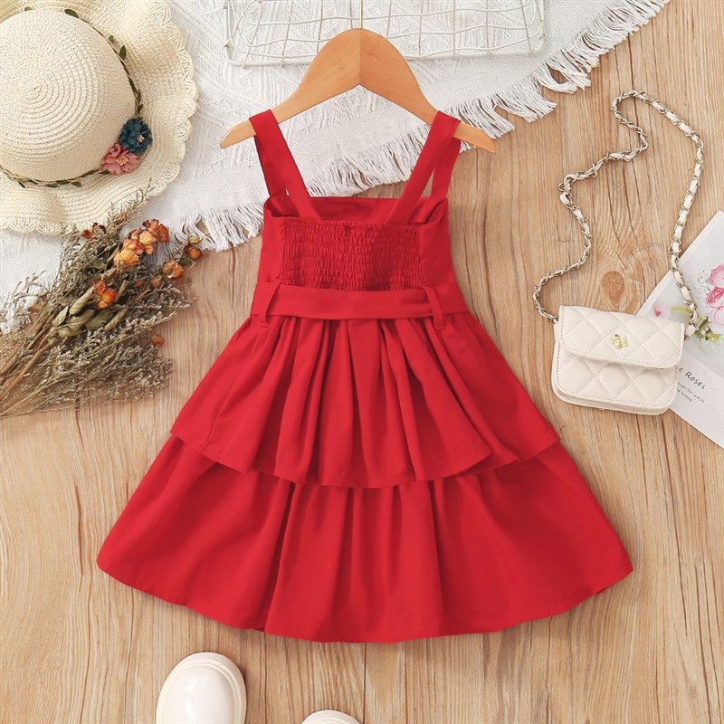 Summer Strapless Dress for Girls Clearance Kids Clothing EW