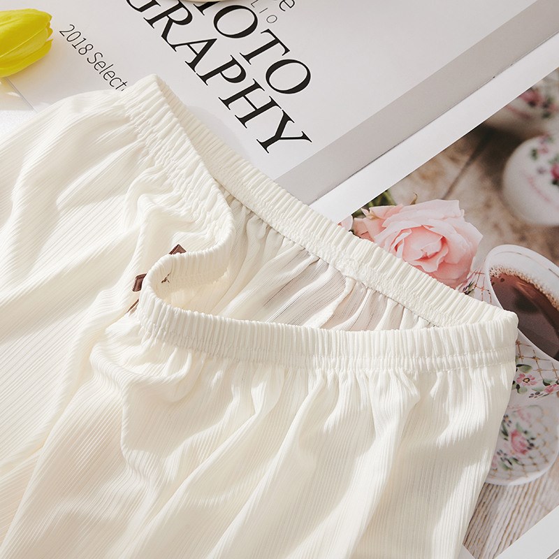 Summer Lace Safety Pants Womens Icy Silk AntiExposure NonCur