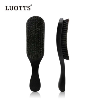 Beech Bristle Big Curve Comb Wood Wave Cleaning Brush Hair S