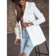Solid Doublebreasted Color FallWinter Long Sleeve Suit Jacke