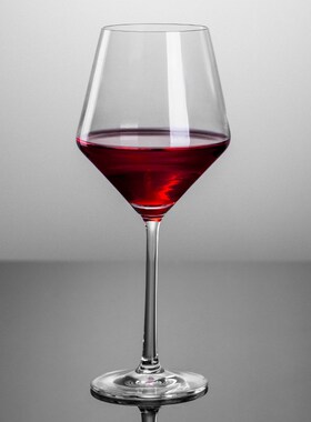 Large Burgundy Red Wine Glass Home HighFoot Crystal Glass Lu