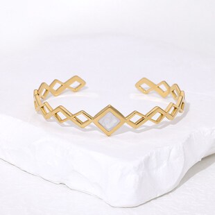 Stylish Geometric Titanium Steel Bracelet for Women Ins Styl